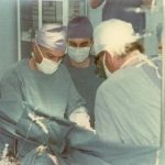 Przy operacji Z. Religa i J. Moll (Zabrze, 1988 r.)